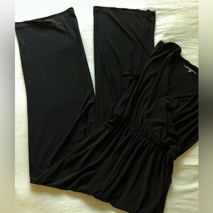 Nik and Nash Black V-Neck Jumpsuit - Size S